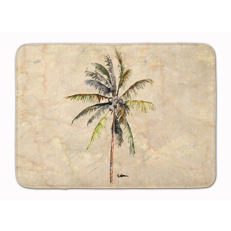 Carolines Treasures Palm Tree Machine Washable Memory Foam Mat CA68467